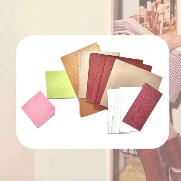 🏷️ pack of scrapbook paper in various colors & textures for junk journals - Picture 2 of 11